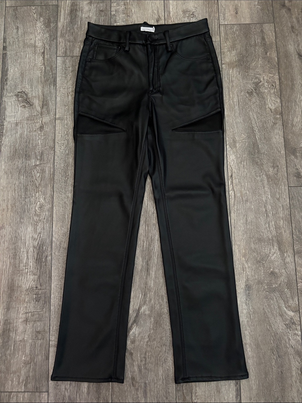 GOOD AMERICAN FAUX LEATHER PANTS